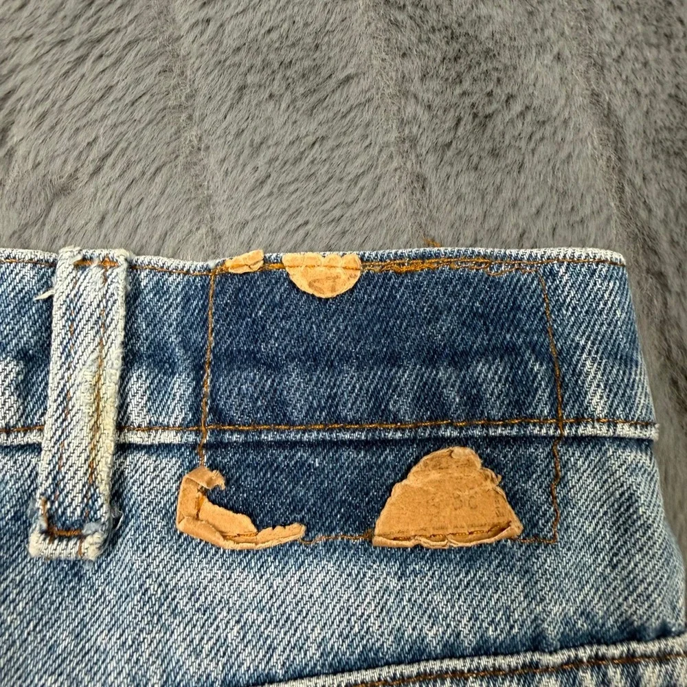 Levis Orange Tab Jeans Mens 33x26.5 Light Blue Vintage Straight Leg Distressed